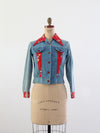 vintage 70s patchwork denim jacket