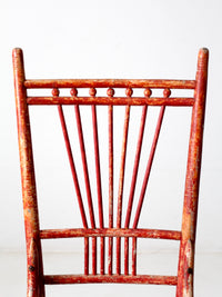 antique tall spindle back chair