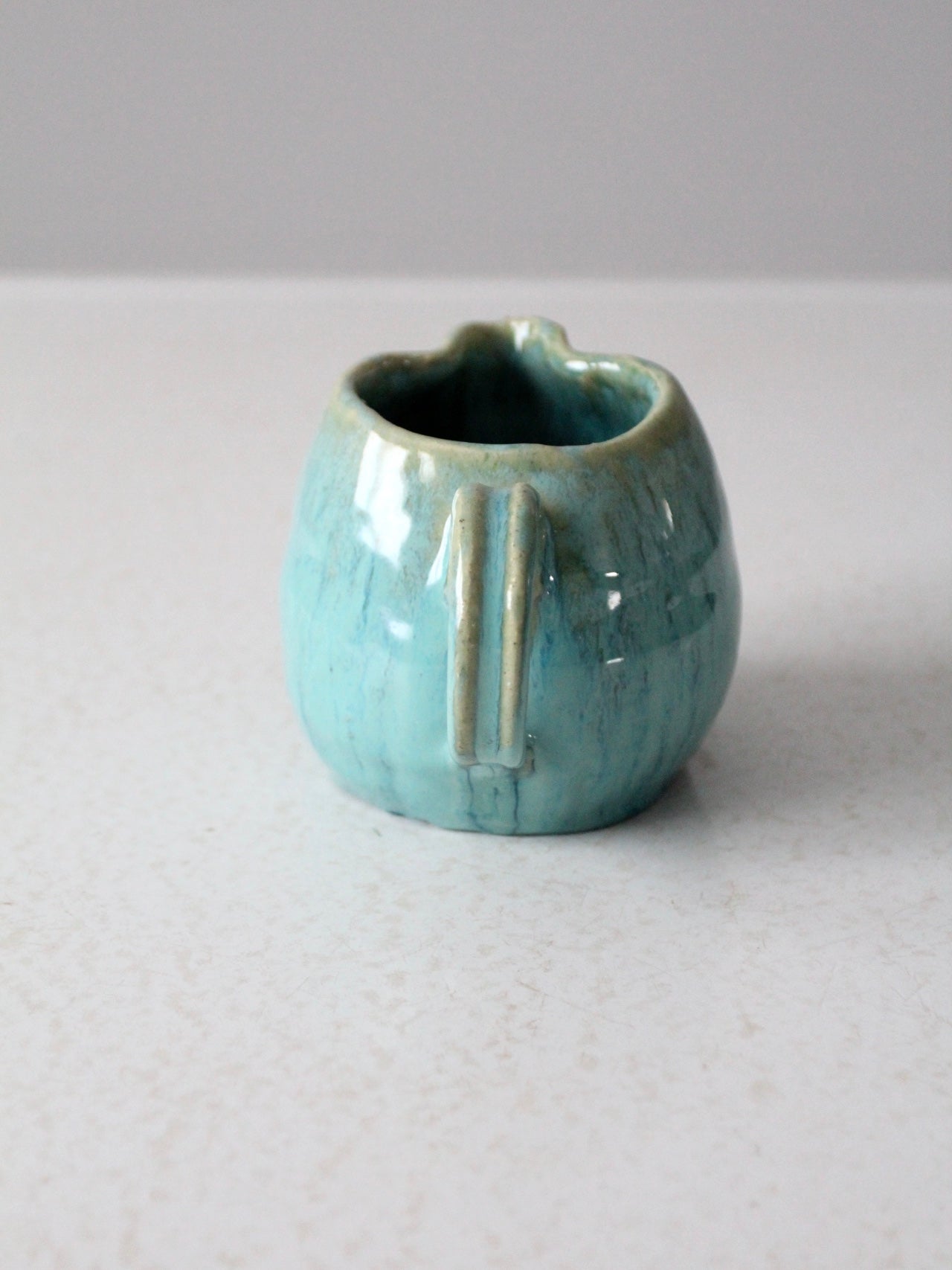 vintage studio pottery pitcher vase