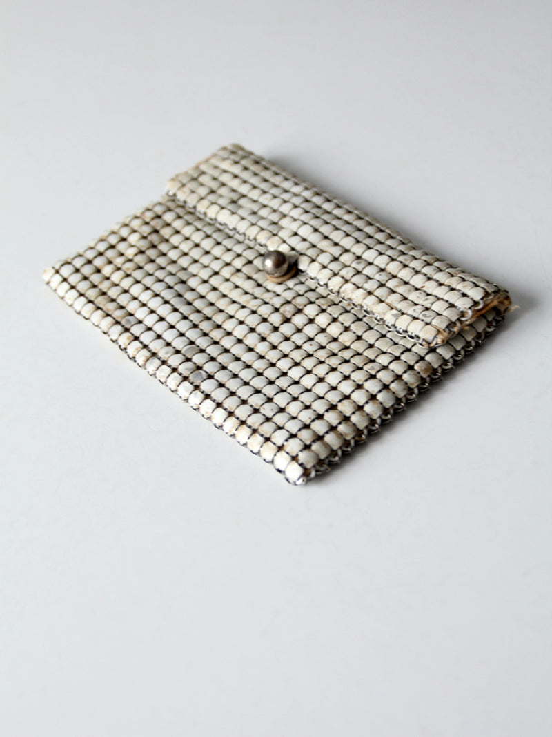 vintage metal mesh coin purse