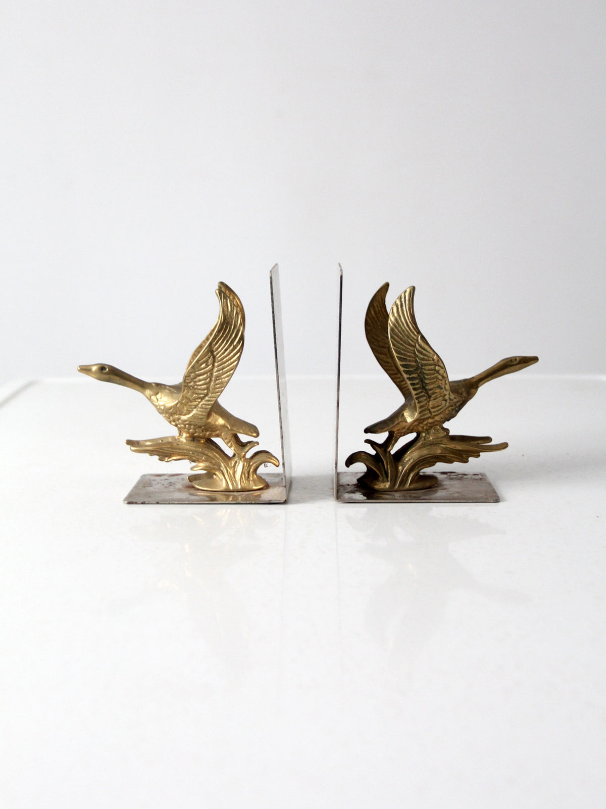 mid-century duck bookends