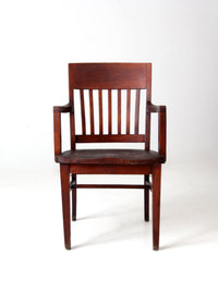 antique wooden library chair