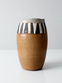vintage signed studio pottery vase