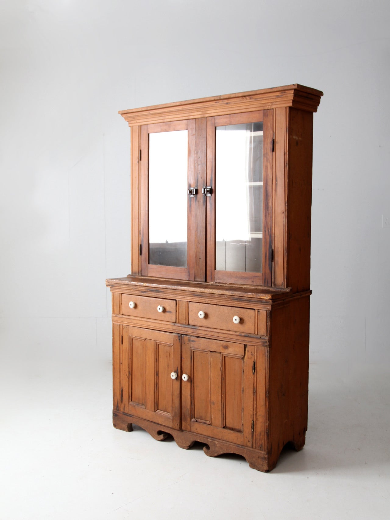Antique farmhouse hutch deals