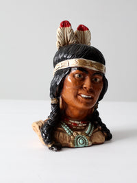 American Indian bust ca. 1974