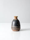 vintage studio pottery bottleneck vase
