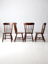 vintage oak dining chairs set of 4