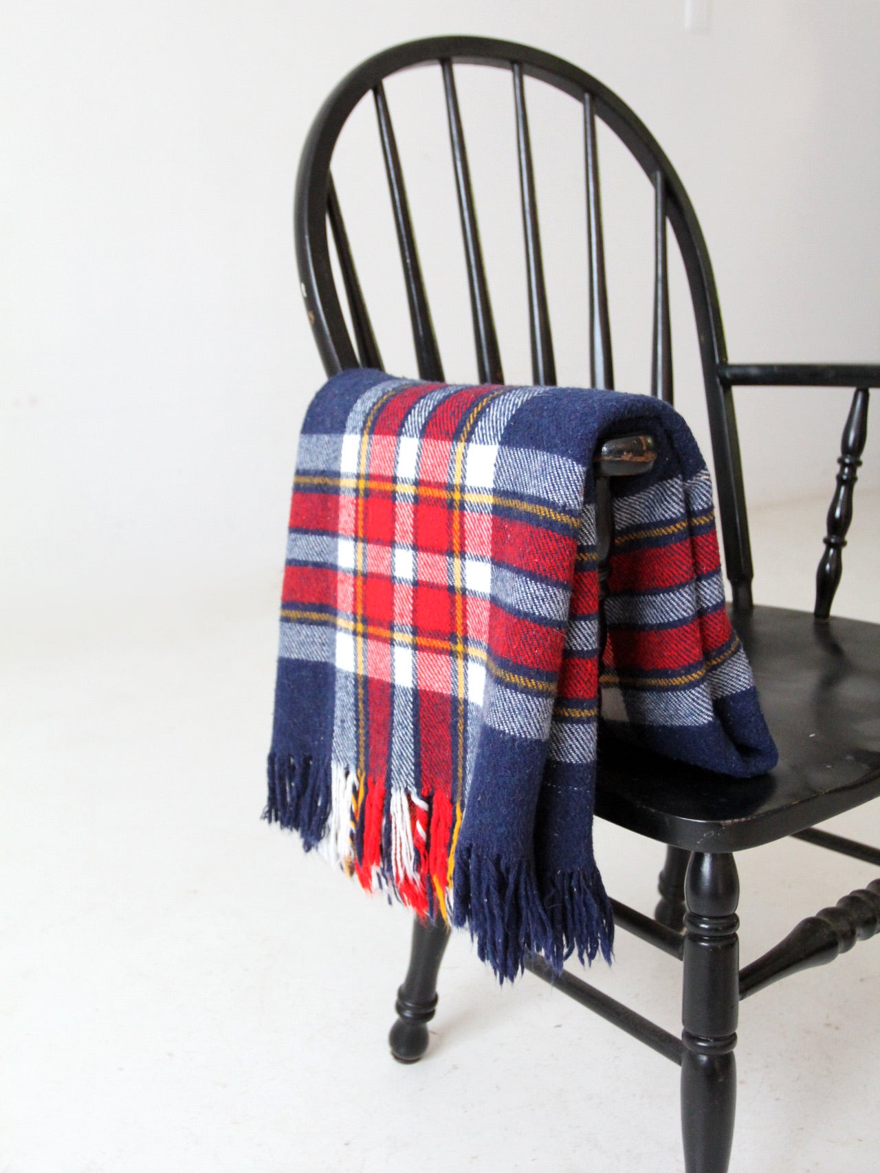 Vintage Plaid Long Wool Coat 4807 Vintage Plaid Long Wool Coat 4807