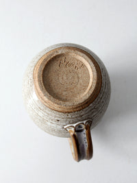 vintage studio pottery pitcher
