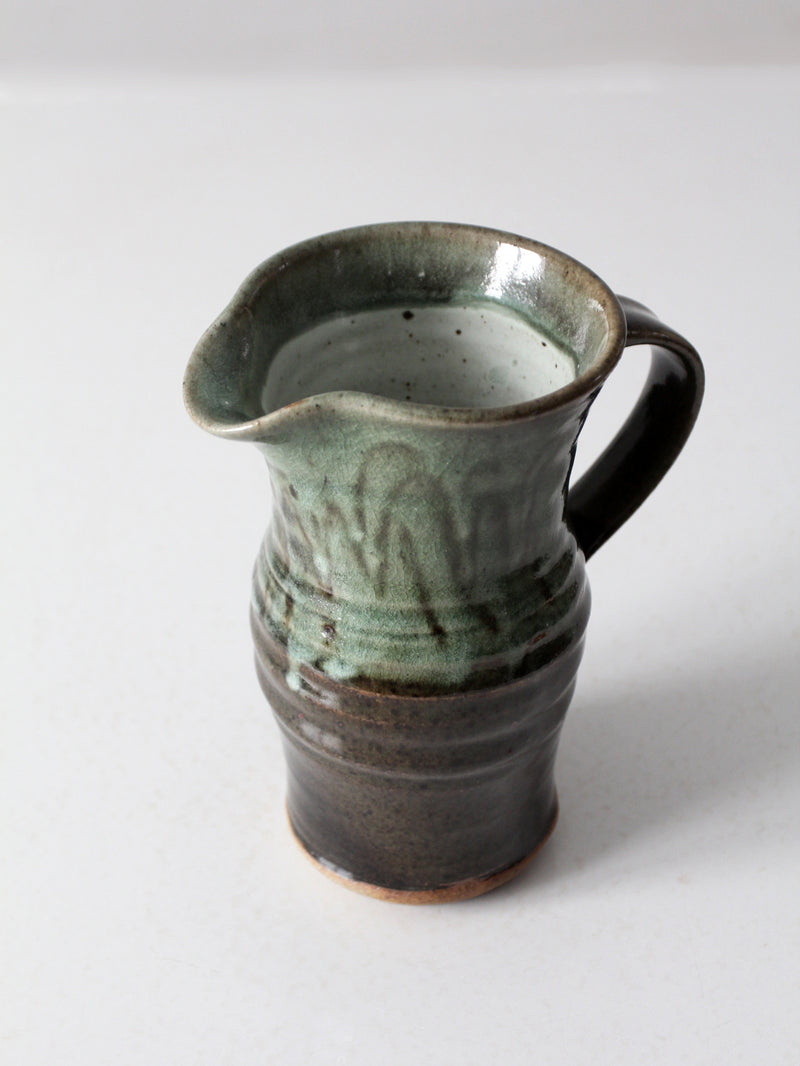 vintage studio pottery pitcher