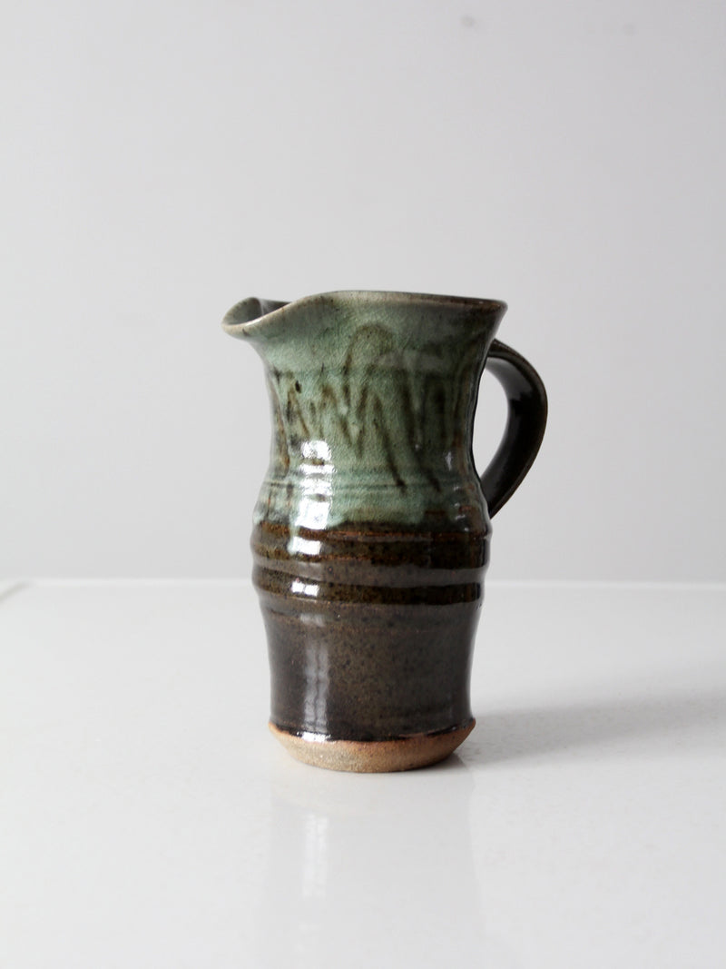 vintage studio pottery pitcher