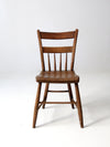 antique plank seat chair