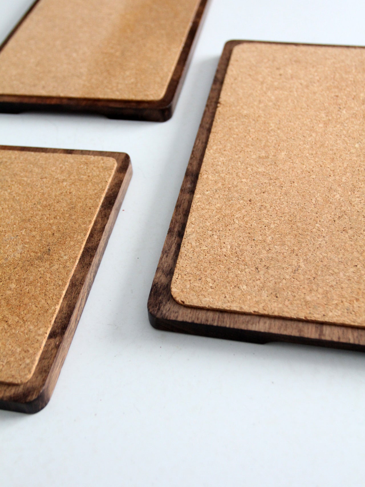 vintage cork boards set of 3