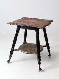 antique claw and ball foot end table