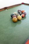 antique 1920's toy billiards table set