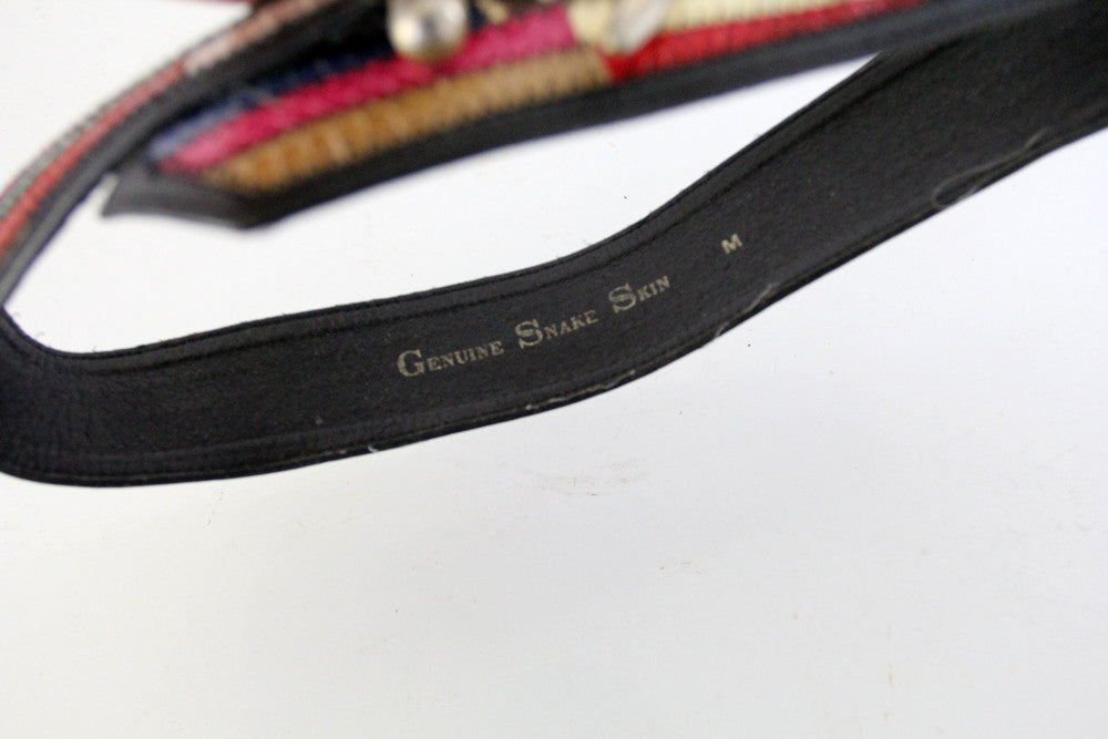 vintage snakeskin belt