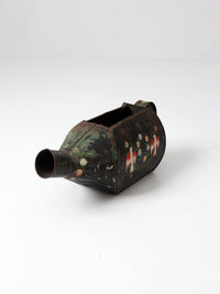 vintage folk art watering can