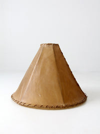 vintage hide lamp shade