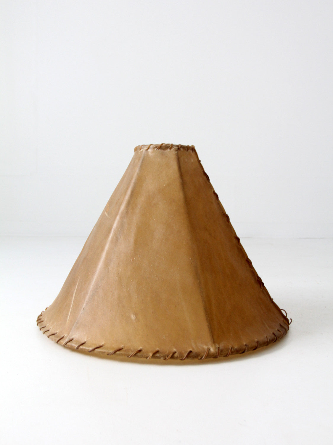 vintage hide lamp shade