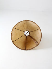 vintage hide lamp shade