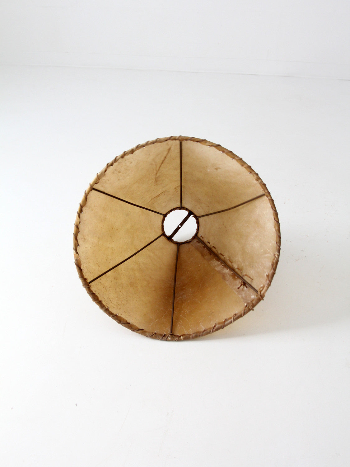 vintage hide lamp shade