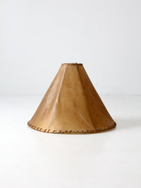 vintage hide lamp shade