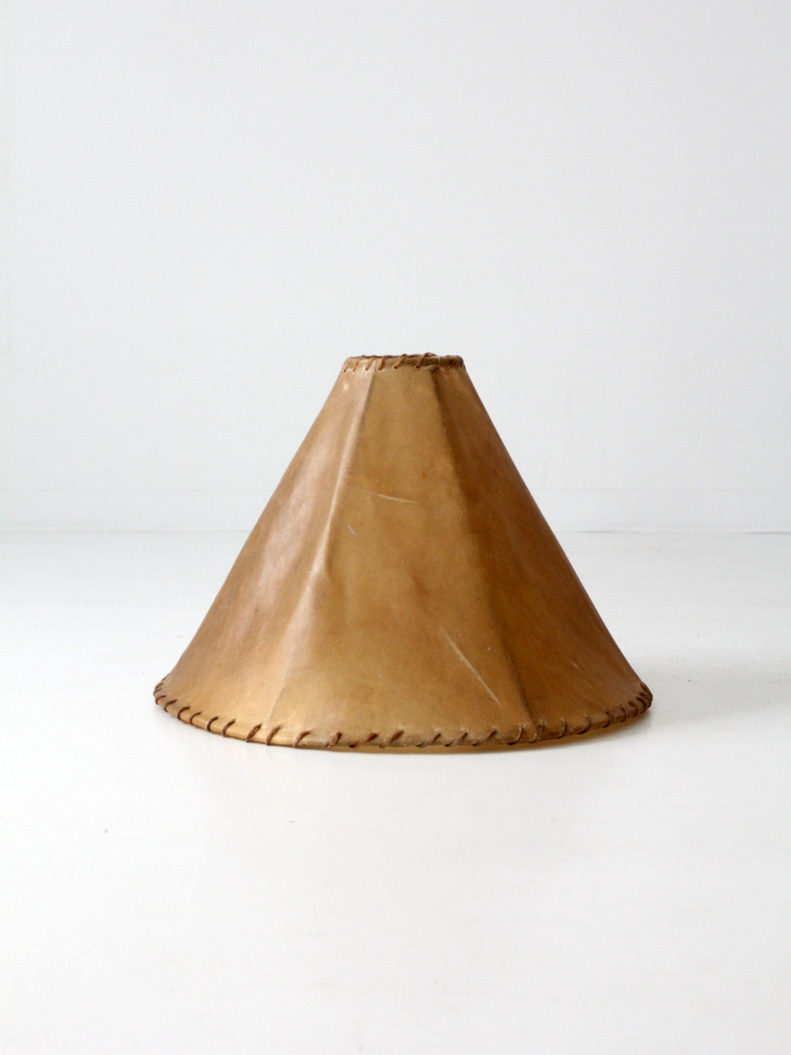 vintage hide lamp shade