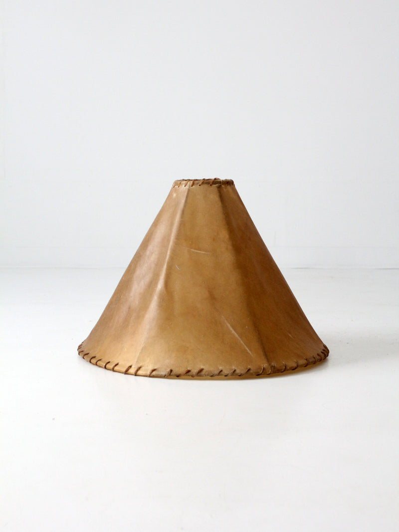 vintage hide lamp shade