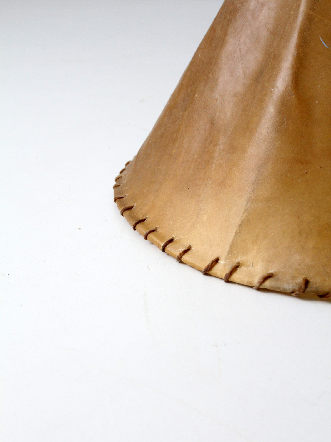 vintage hide lamp shade