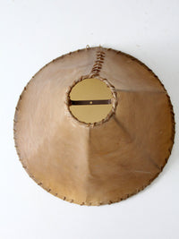 vintage hide lamp shade