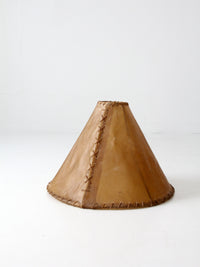 vintage hide lamp shade