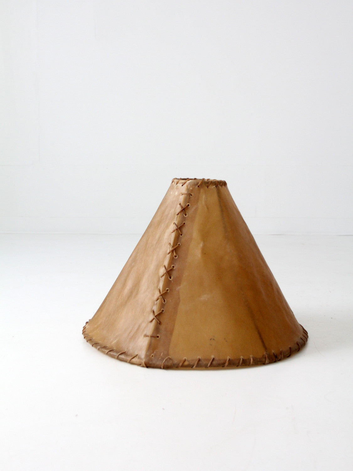 vintage hide lamp shade