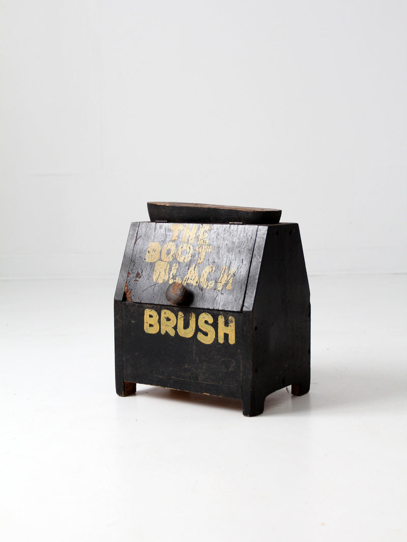 vintage shoe shine box