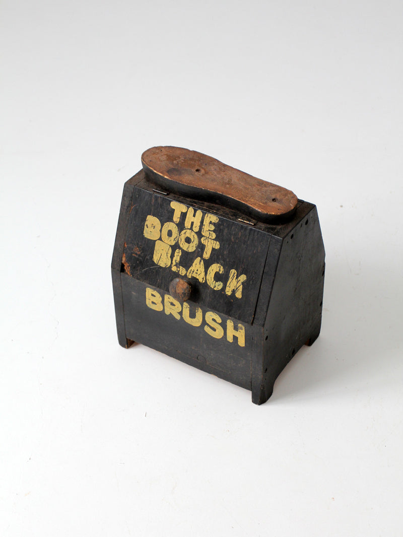 vintage shoe shine box