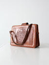 vintage tooled leather bag