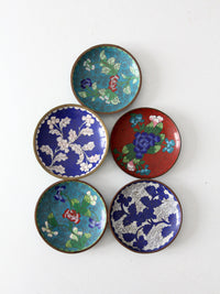 antique Chinese cloisonne plate collection