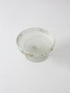 vintage 30s painted satin glass candy dish