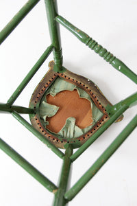vintage wood stool