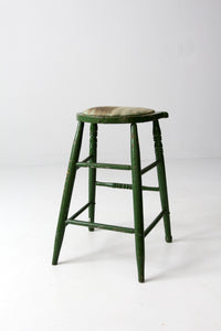 vintage wood stool