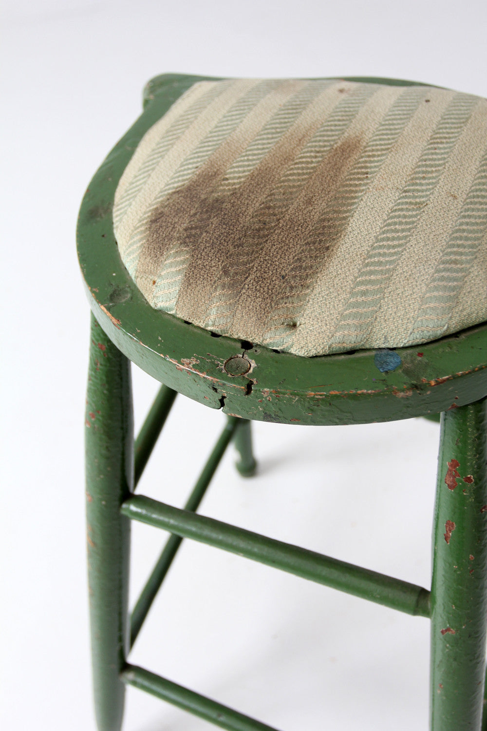 vintage wood stool