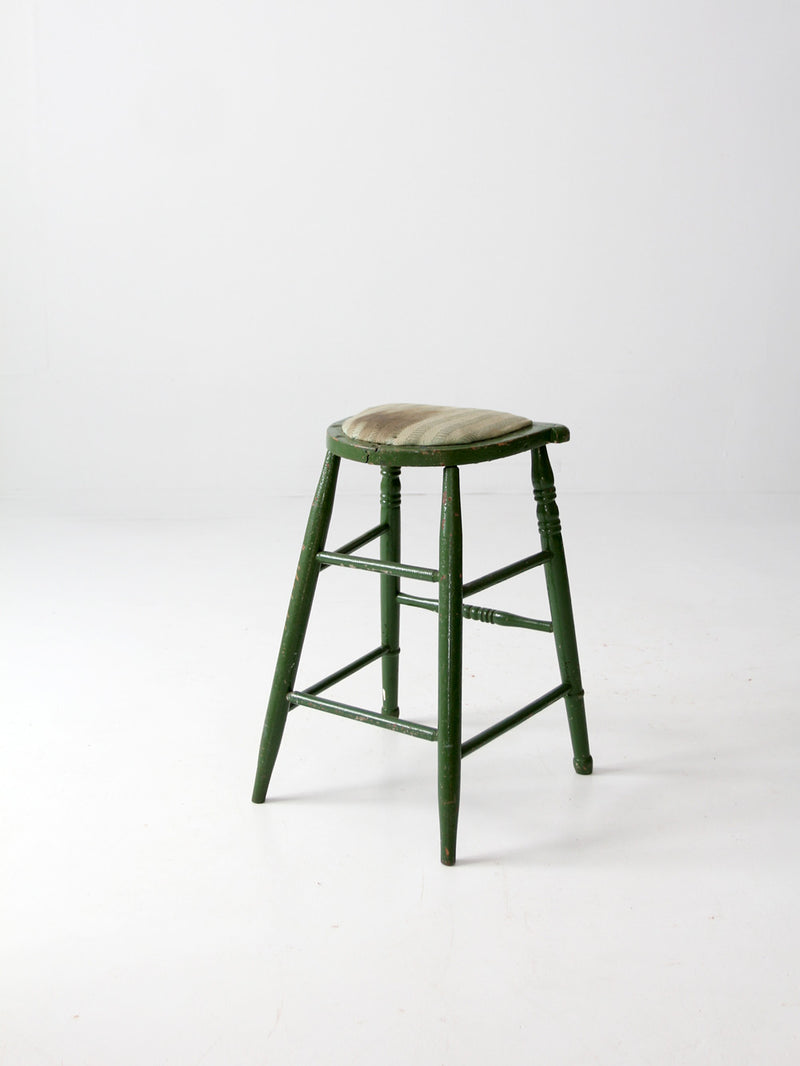 vintage wood stool