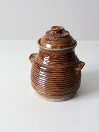 vintage 70s studio pottery jar