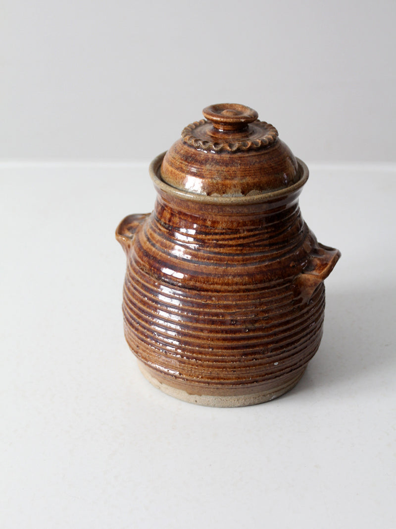 vintage 70s studio pottery jar
