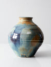 vintage large studio pottery vase