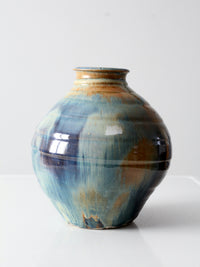 vintage large studio pottery vase