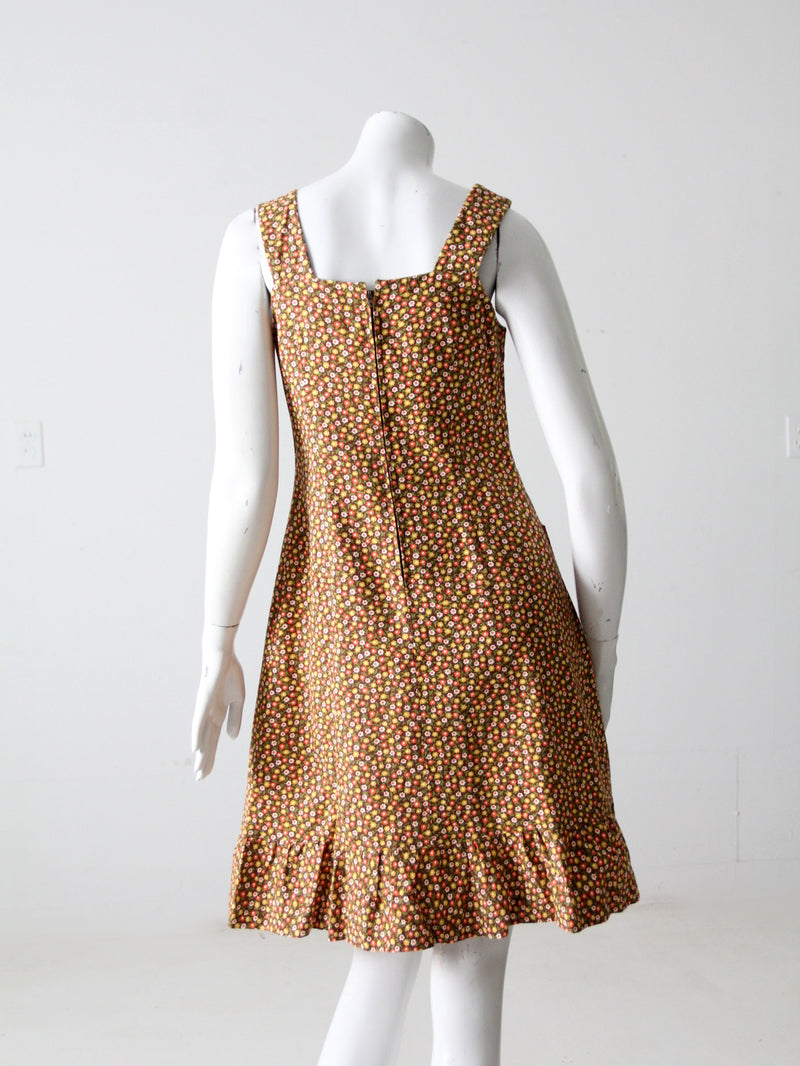 vintage 70s floral dress