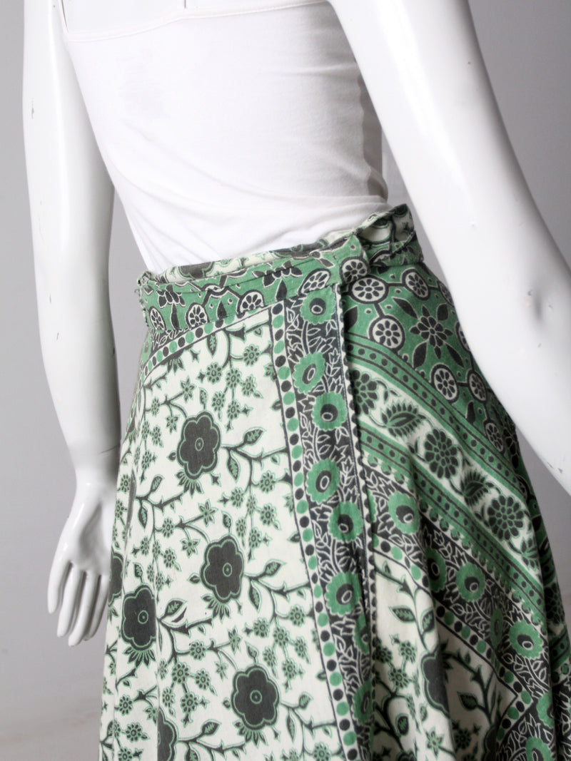 vintage boho wrap skirt