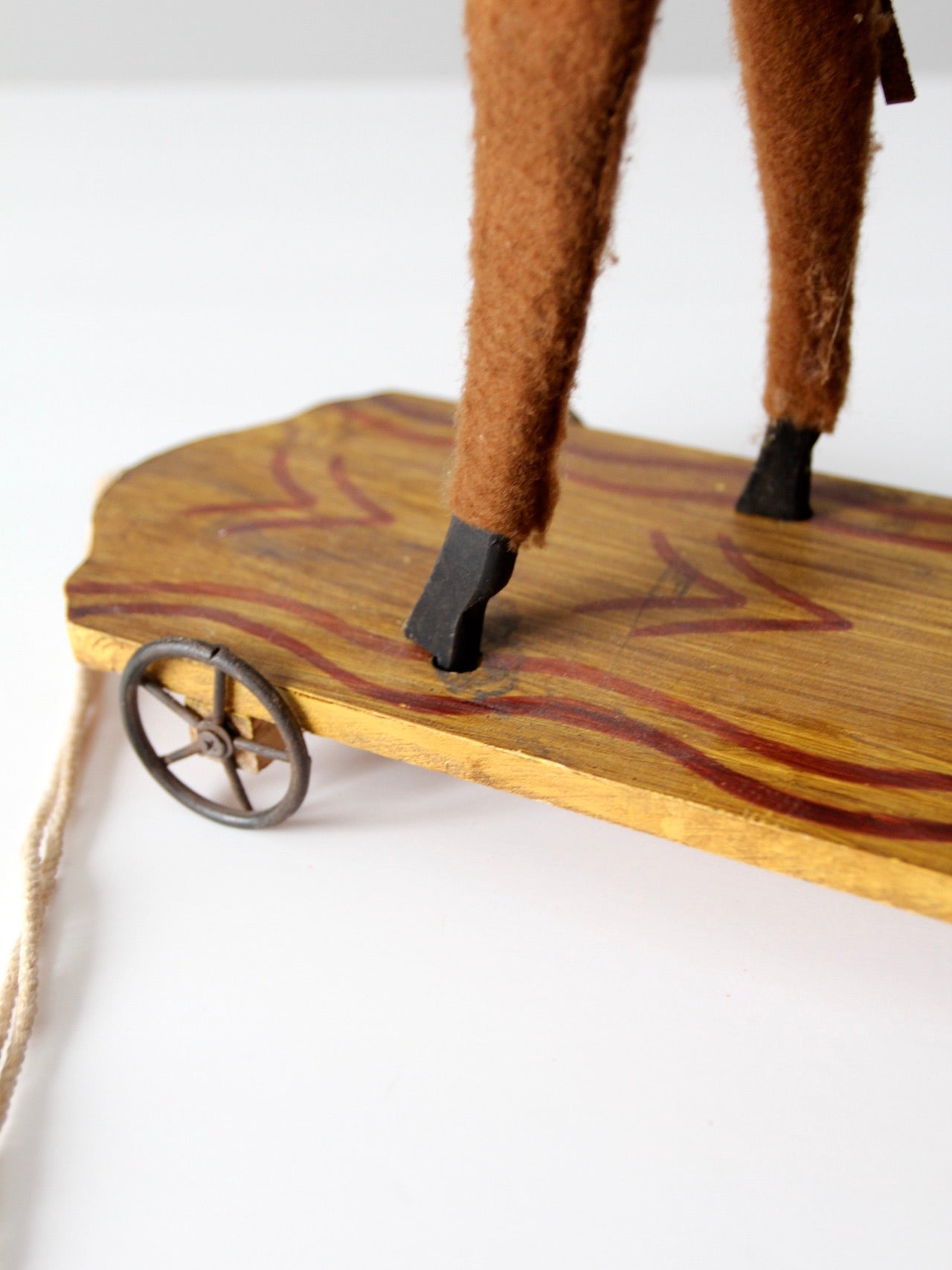 antique horse pull toy