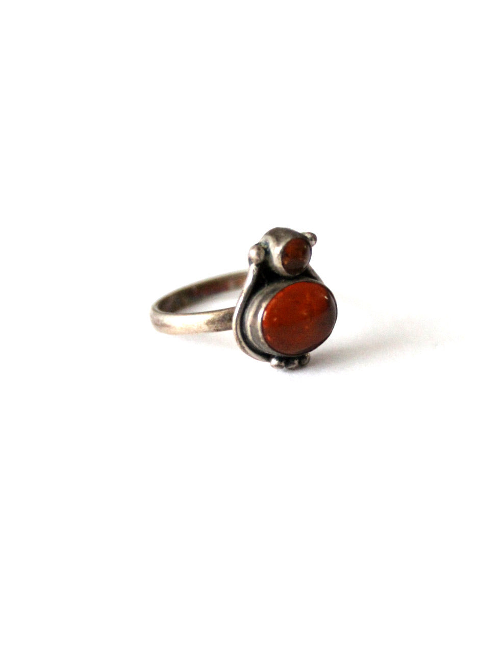 vintage amber statement ring