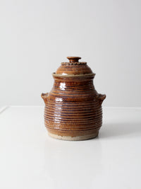 vintage 70s studio pottery jar